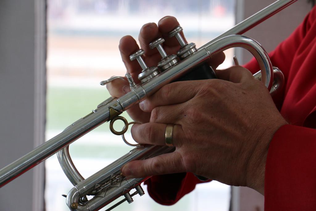 The open valve trumpet Steve Buttleman uses. 